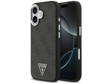 Guess 4G Triangle Logo MagSafe case for iPhone 17 - black