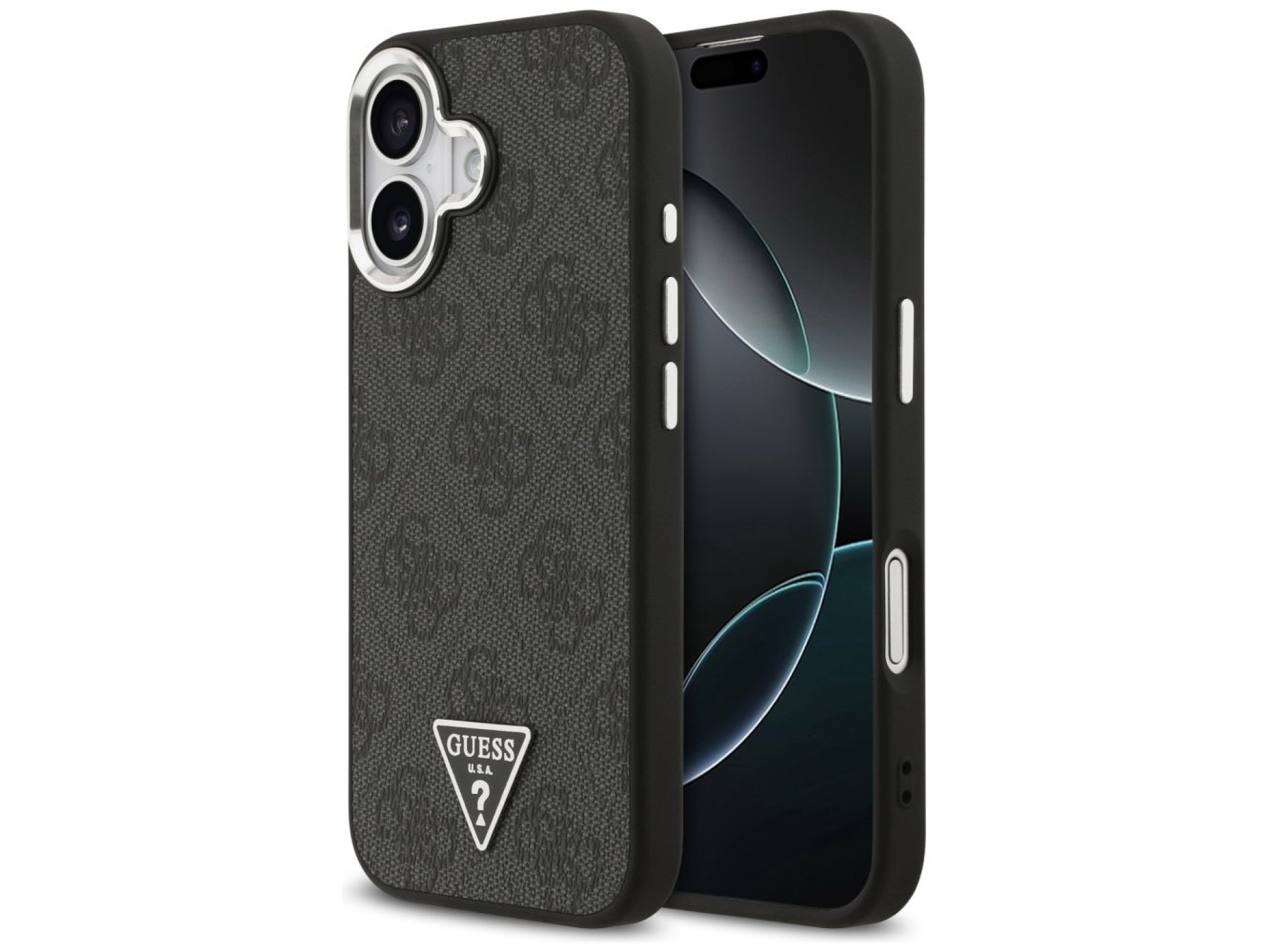 Guess 4G Triangle Logo MagSafe case for iPhone 17 - black