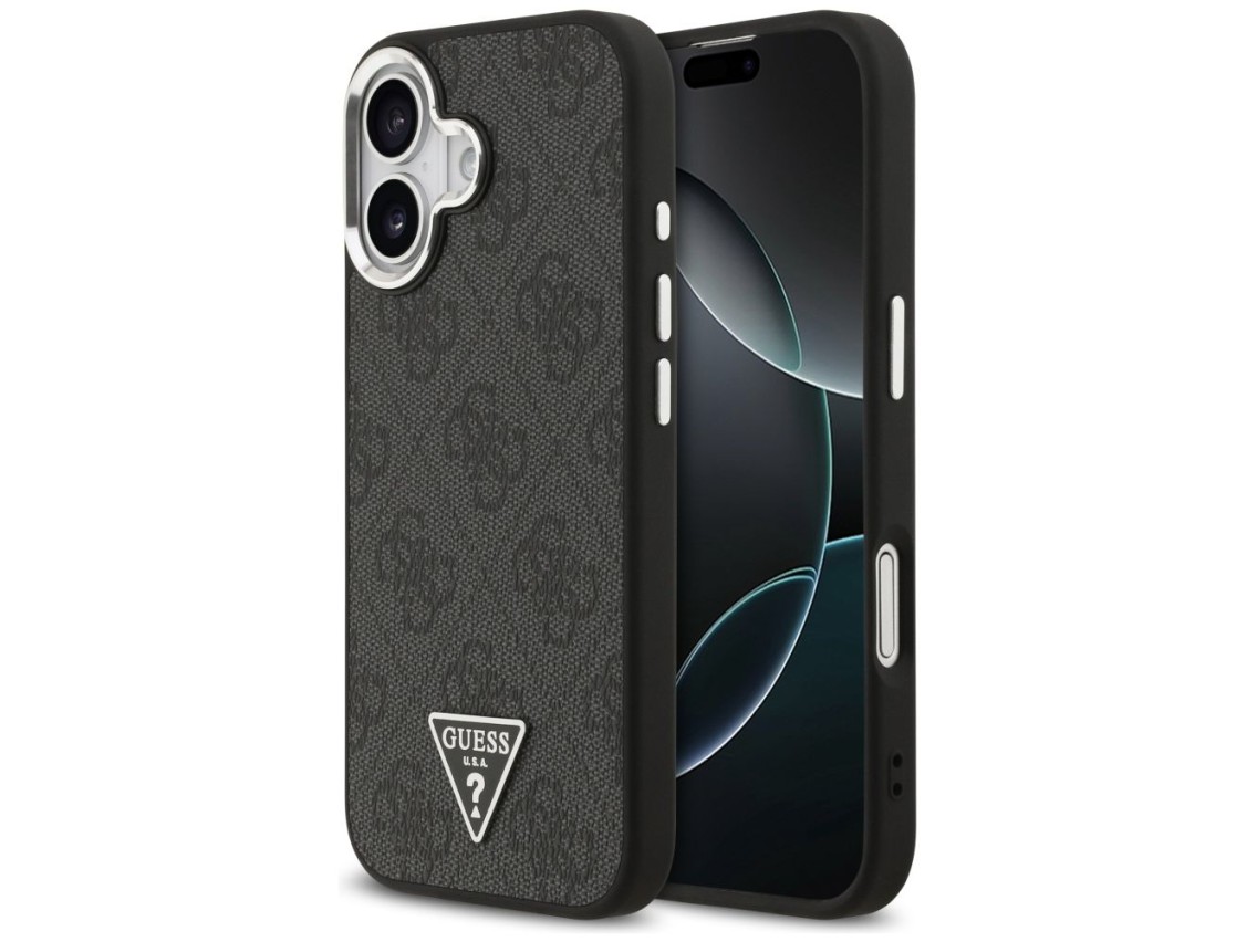 Guess 4G Triangle Logo MagSafe case for iPhone 17 - black