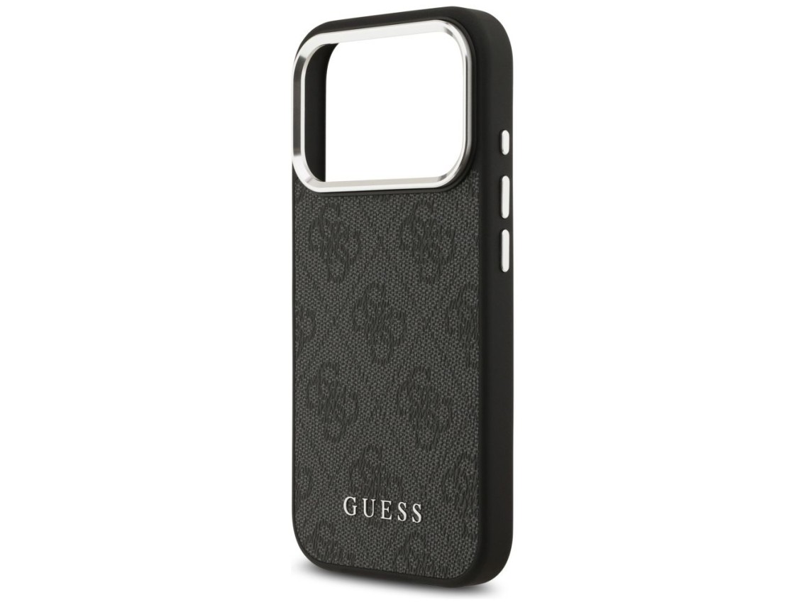 Capa Guess 4G Classic Logo MagSafe para iPhone 17 Pro - preta