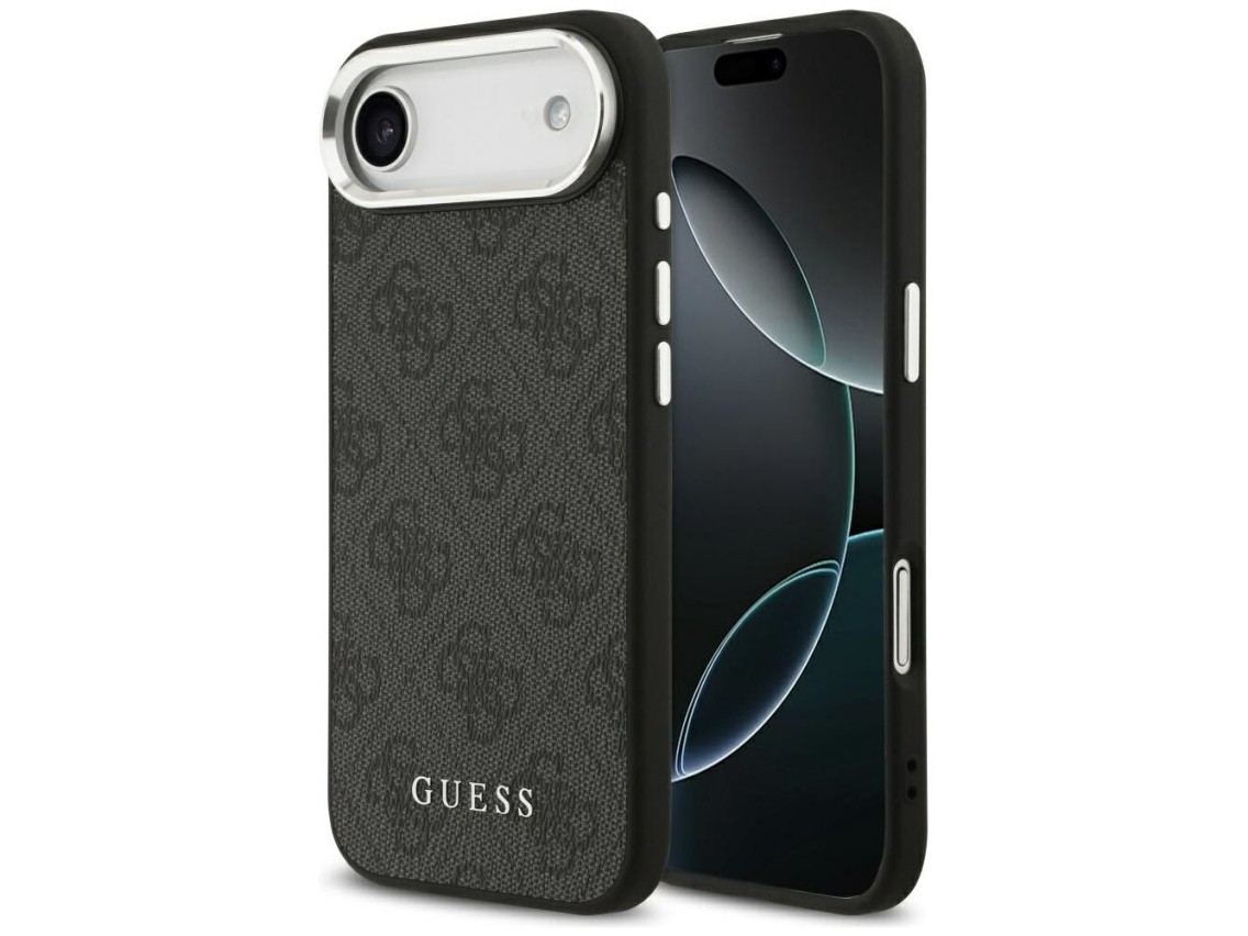Capa Guess 4G Classic Logo MagSafe para iPhone 17 Air - preta