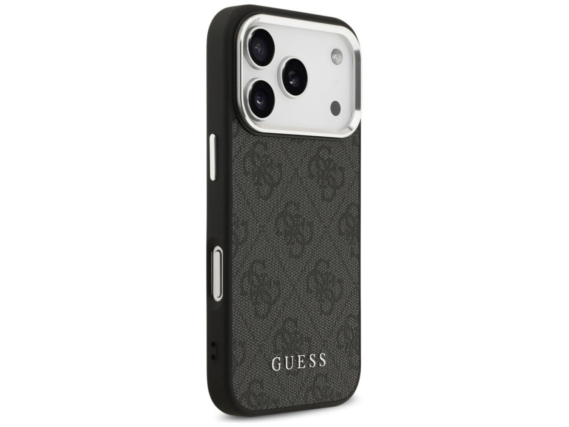 Capa Guess 4G Classic Logo MagSafe para iPhone 17 Pro - preta