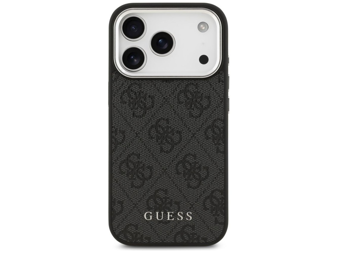 Capa Guess 4G Classic Logo MagSafe para iPhone 17 Pro - preta