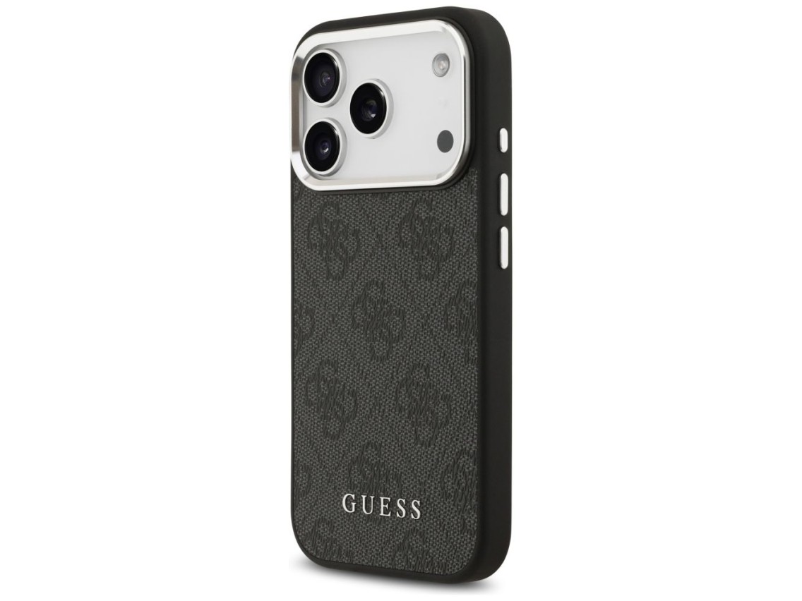 Capa Guess 4G Classic Logo MagSafe para iPhone 17 Pro - preta