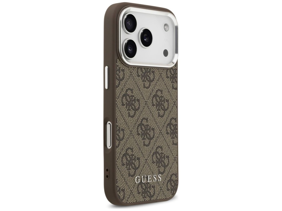 Funda Guess 4G Classic Logo MagSafe para iPhone 17 Pro - marrón