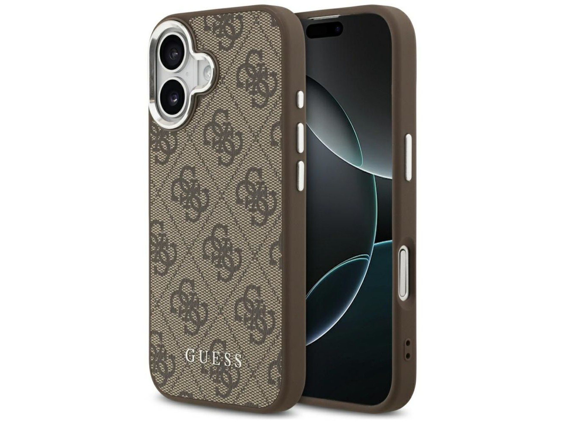 Capa Guess 4G Classic Logo MagSafe para iPhone 17 - marrom