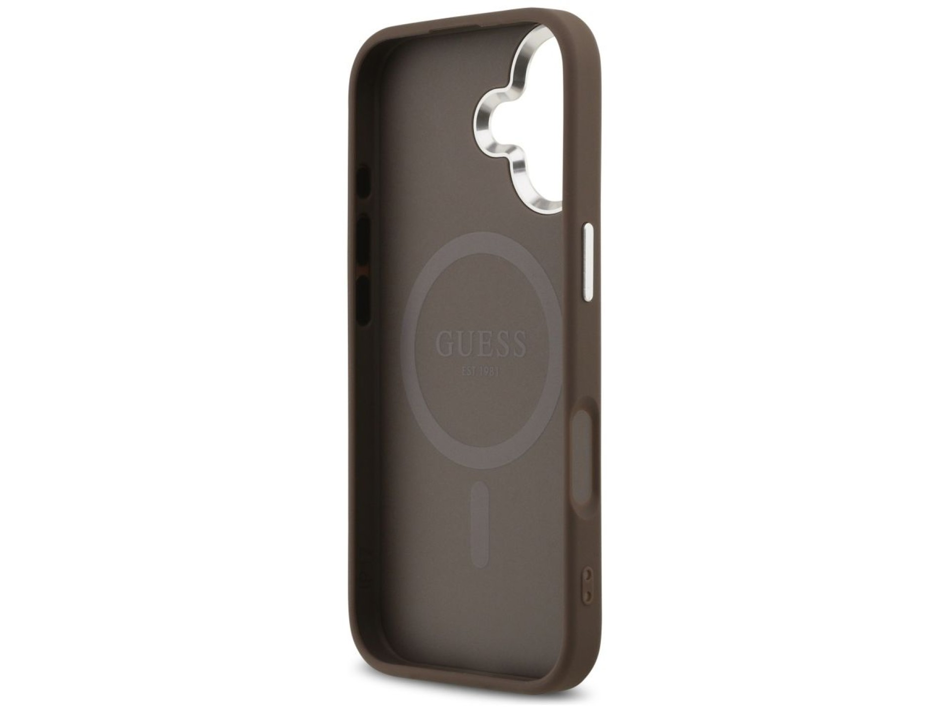 Capa Guess 4G Classic Logo MagSafe para iPhone 17 - marrom
