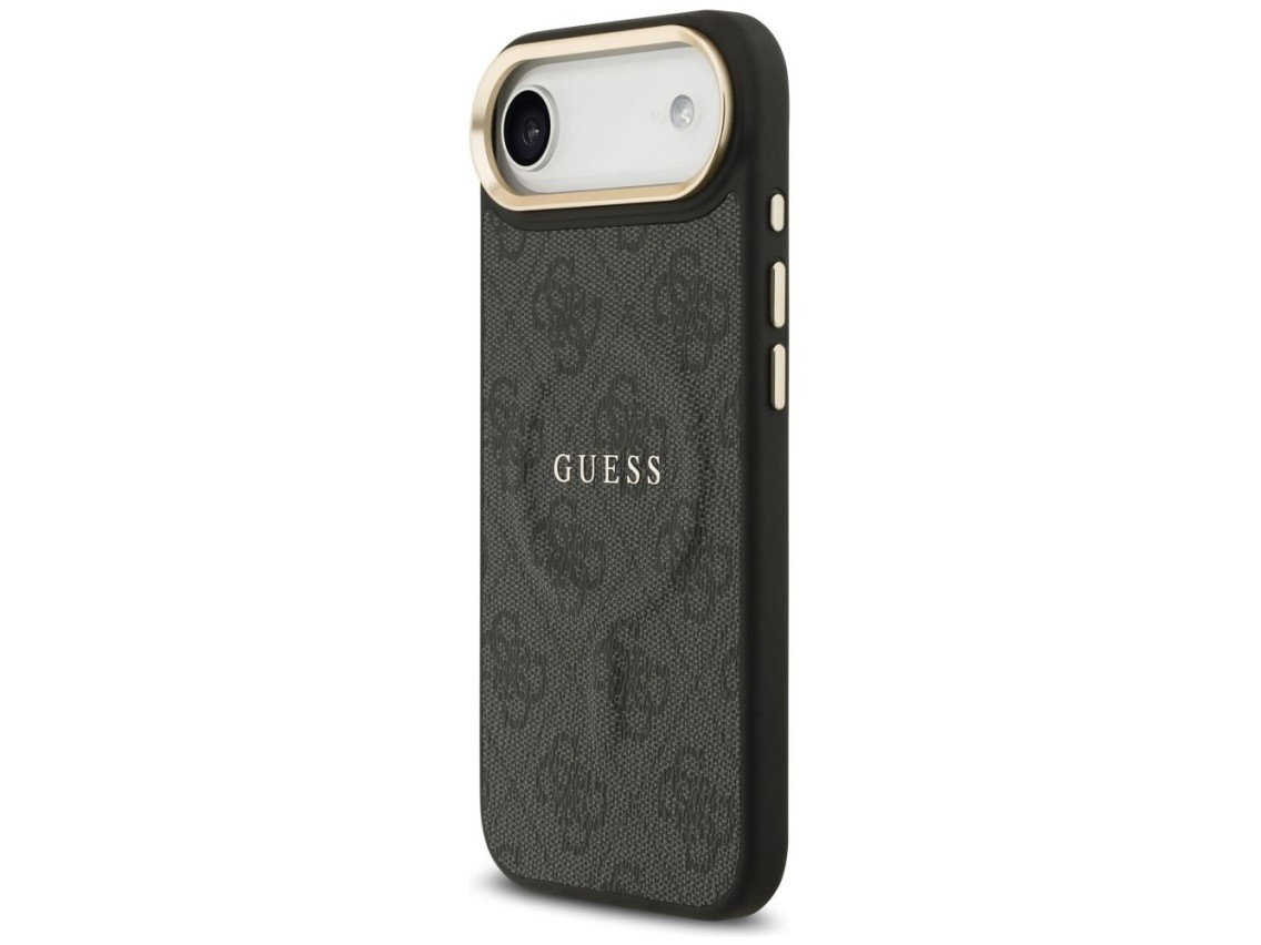 Capa Guess 4G PU Classic Logo MagSafe para iPhone 17 Air - preta