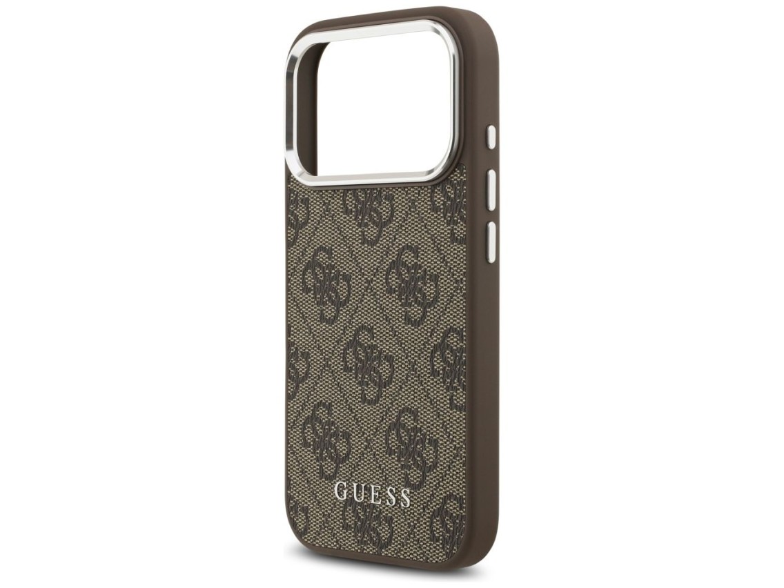 Guess 4G Classic Logo MagSafe Case for iPhone 17 Pro Max - Brown