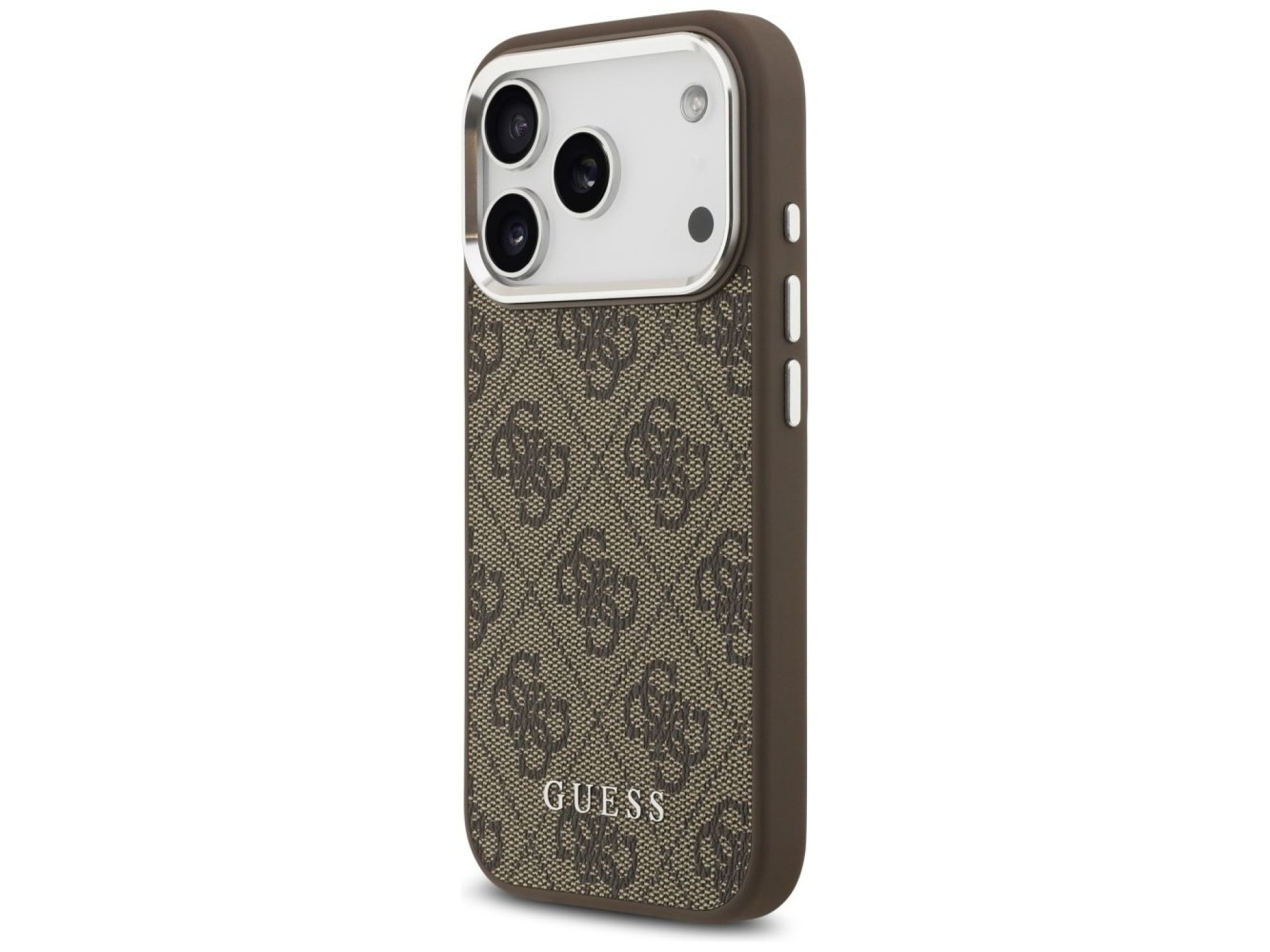 Guess 4G Classic Logo MagSafe Case for iPhone 17 Pro Max - Brown