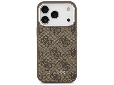 Guess 4G Classic Logo MagSafe Case for iPhone 17 Pro Max - Brown Guess 4G Classic Logo MagSafe Case for iPhone 17 Pro Max - Brown