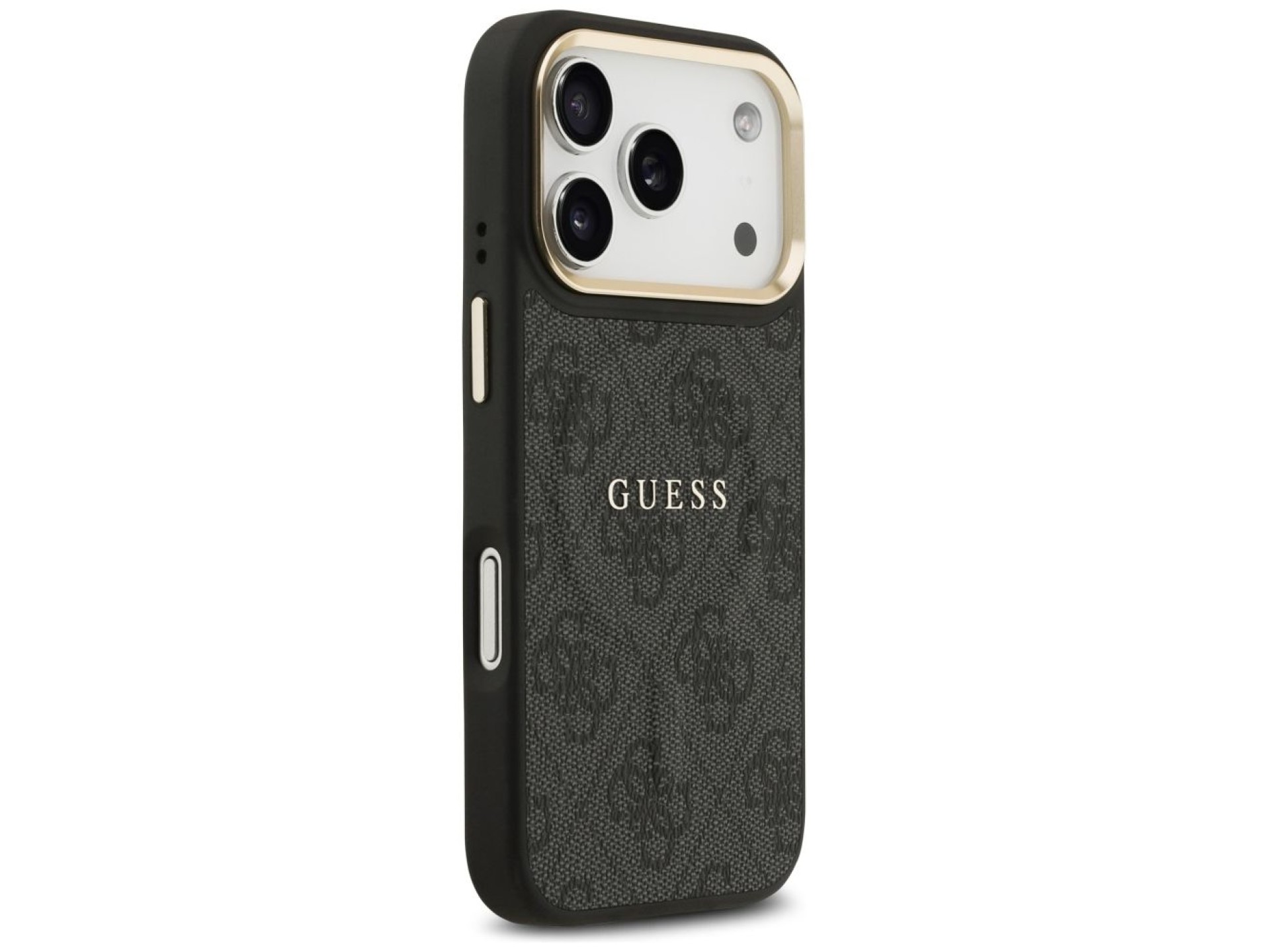 Capa Guess 4G PU Classic Logo MagSafe para iPhone 17 Pro - preta