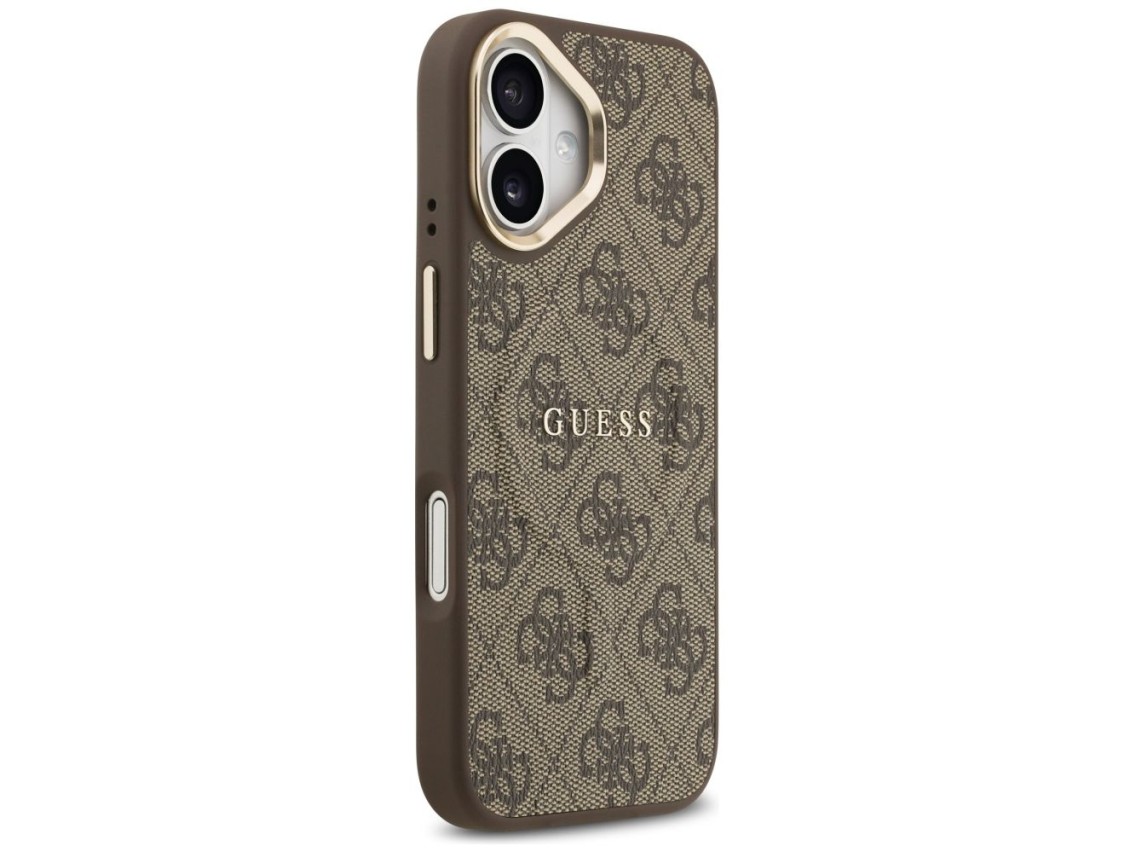 Guess 4G PU Classic Logo MagSafe Case for iPhone 17 - Brown