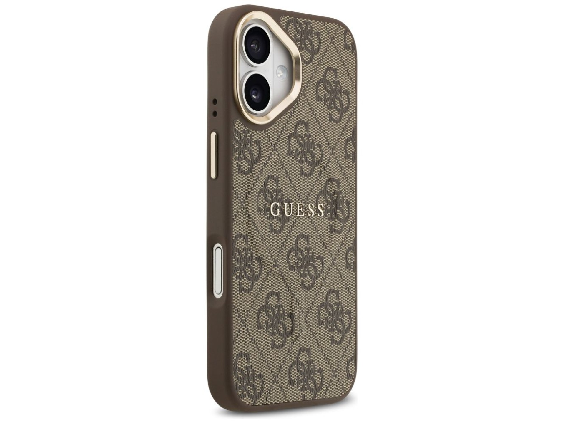 Guess 4G PU Classic Logo MagSafe Case for iPhone 17 - Brown