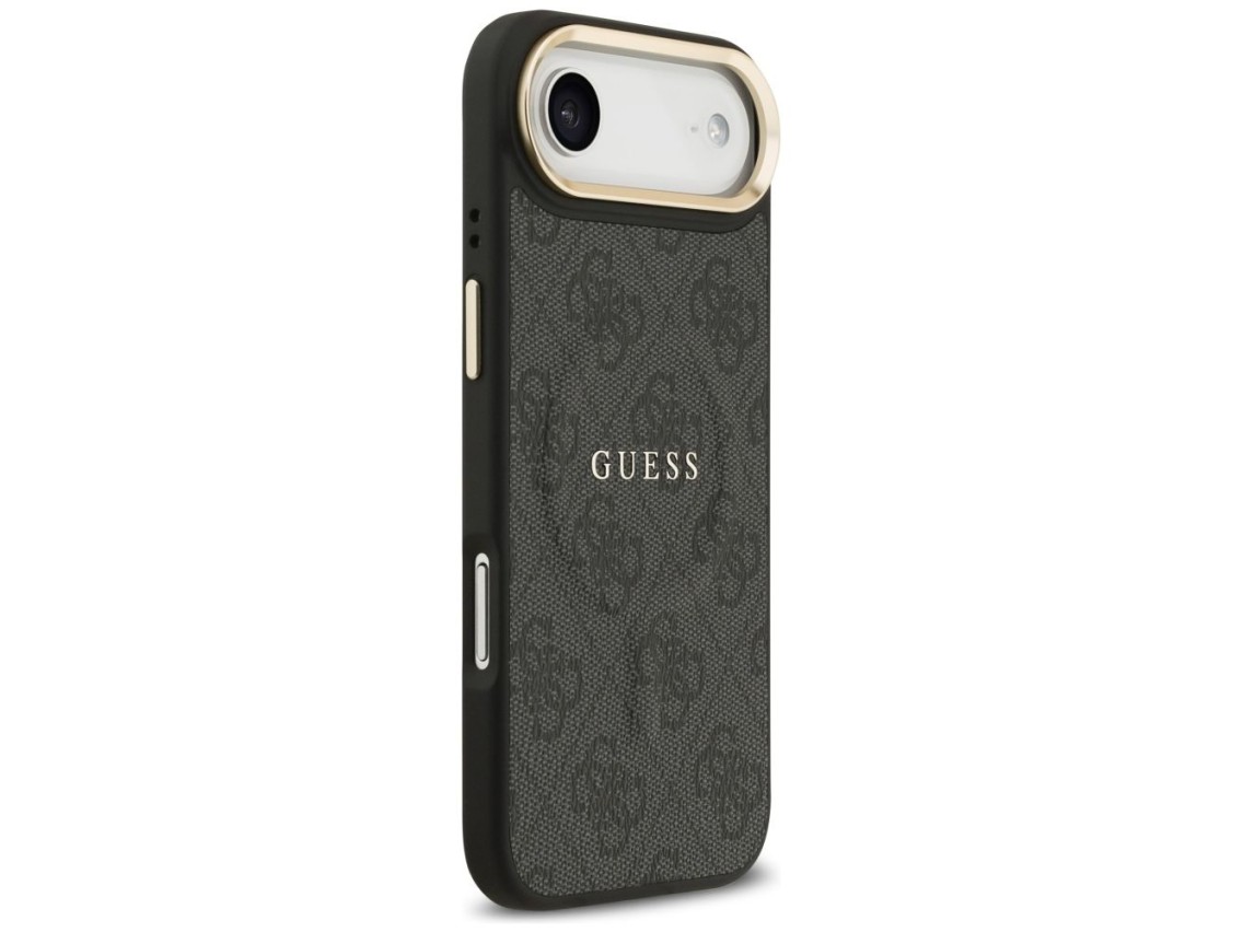 Capa Guess 4G PU Classic Logo MagSafe para iPhone 17 Air - preta