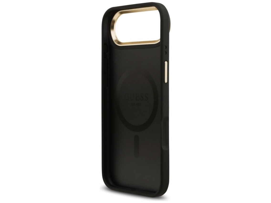 Capa Guess 4G PU Classic Logo MagSafe para iPhone 17 Air - preta