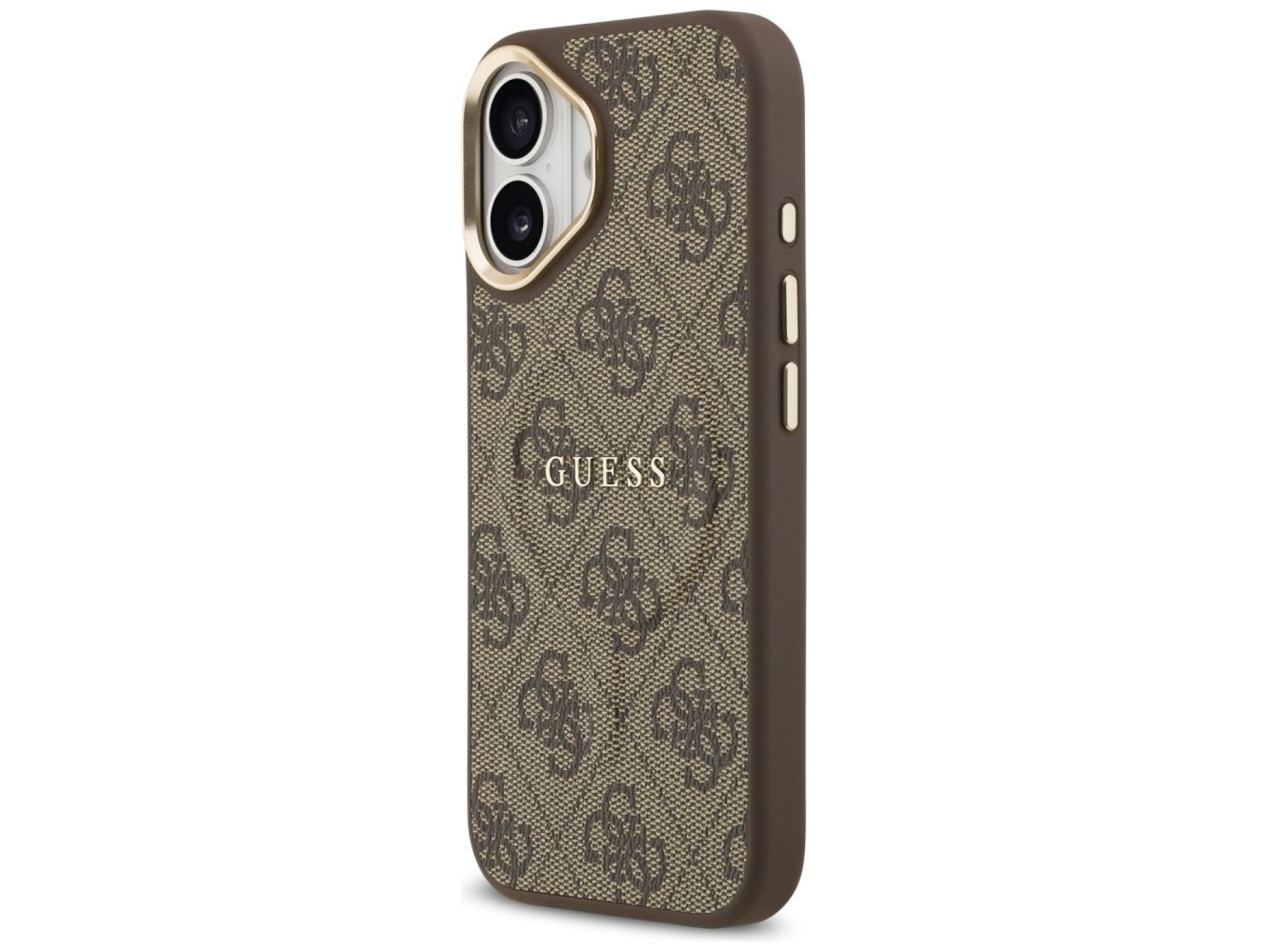 Guess 4G PU Classic Logo MagSafe Case for iPhone 17 - Brown