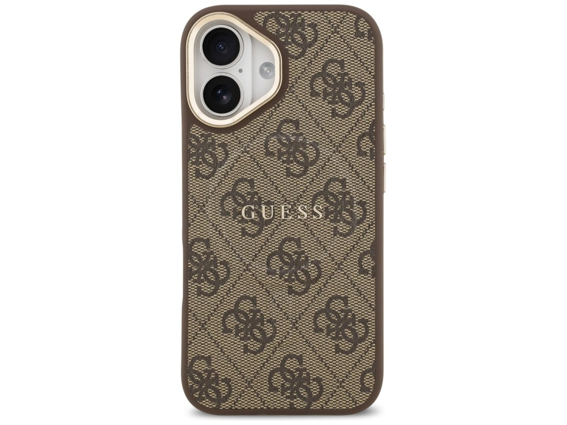 Guess 4G PU Classic Logo MagSafe Case for iPhone 17 - Brown