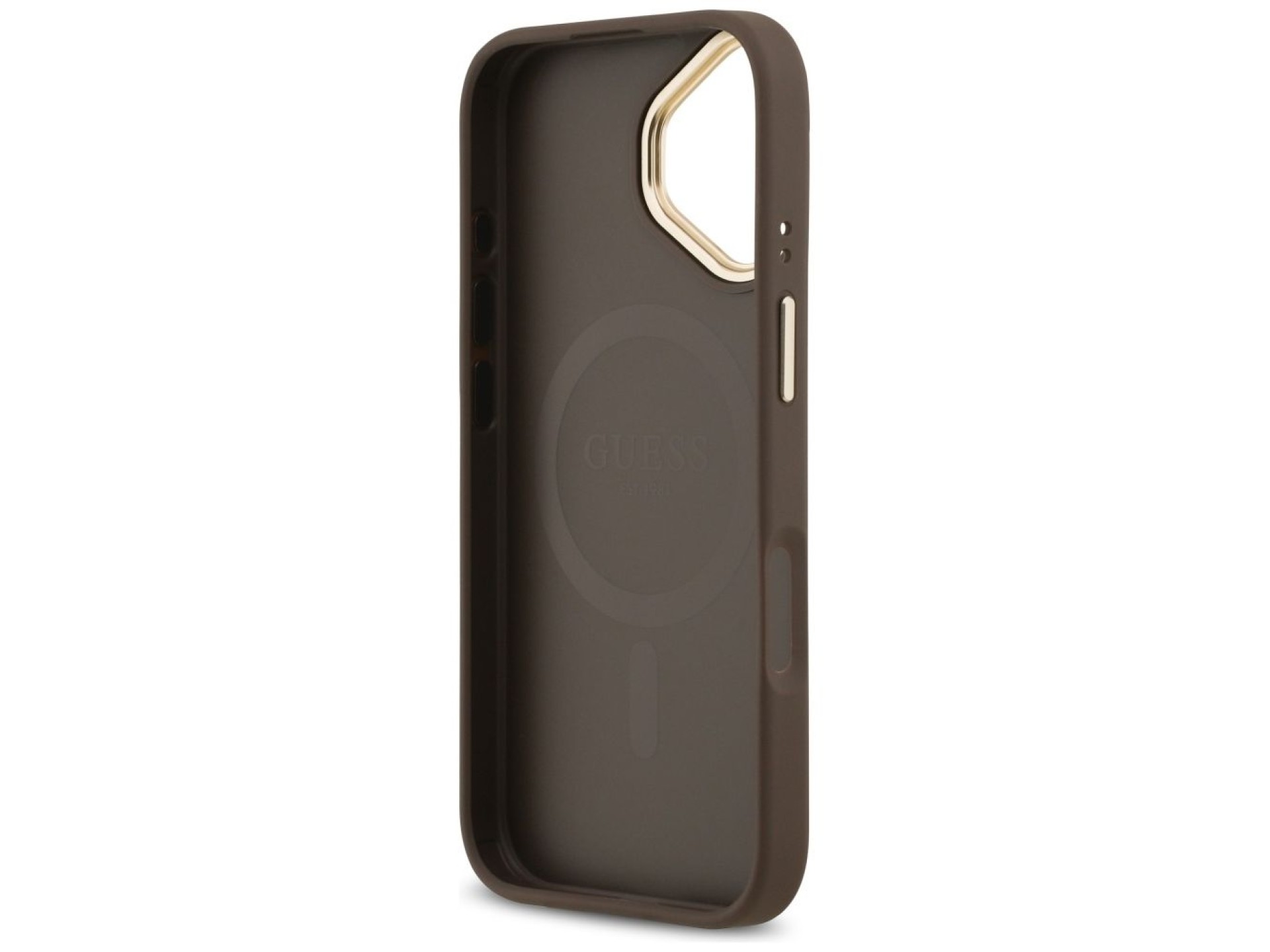 Guess 4G PU Classic Logo MagSafe Case for iPhone 17 - Brown