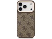 Guess 4G PU Classic Logo MagSafe Case for iPhone 17 Pro - Brown