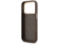 Guess 4G PU Classic Logo MagSafe Case for iPhone 17 Pro - Brown