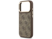 Guess 4G PU Classic Logo MagSafe Case for iPhone 17 Pro - Brown