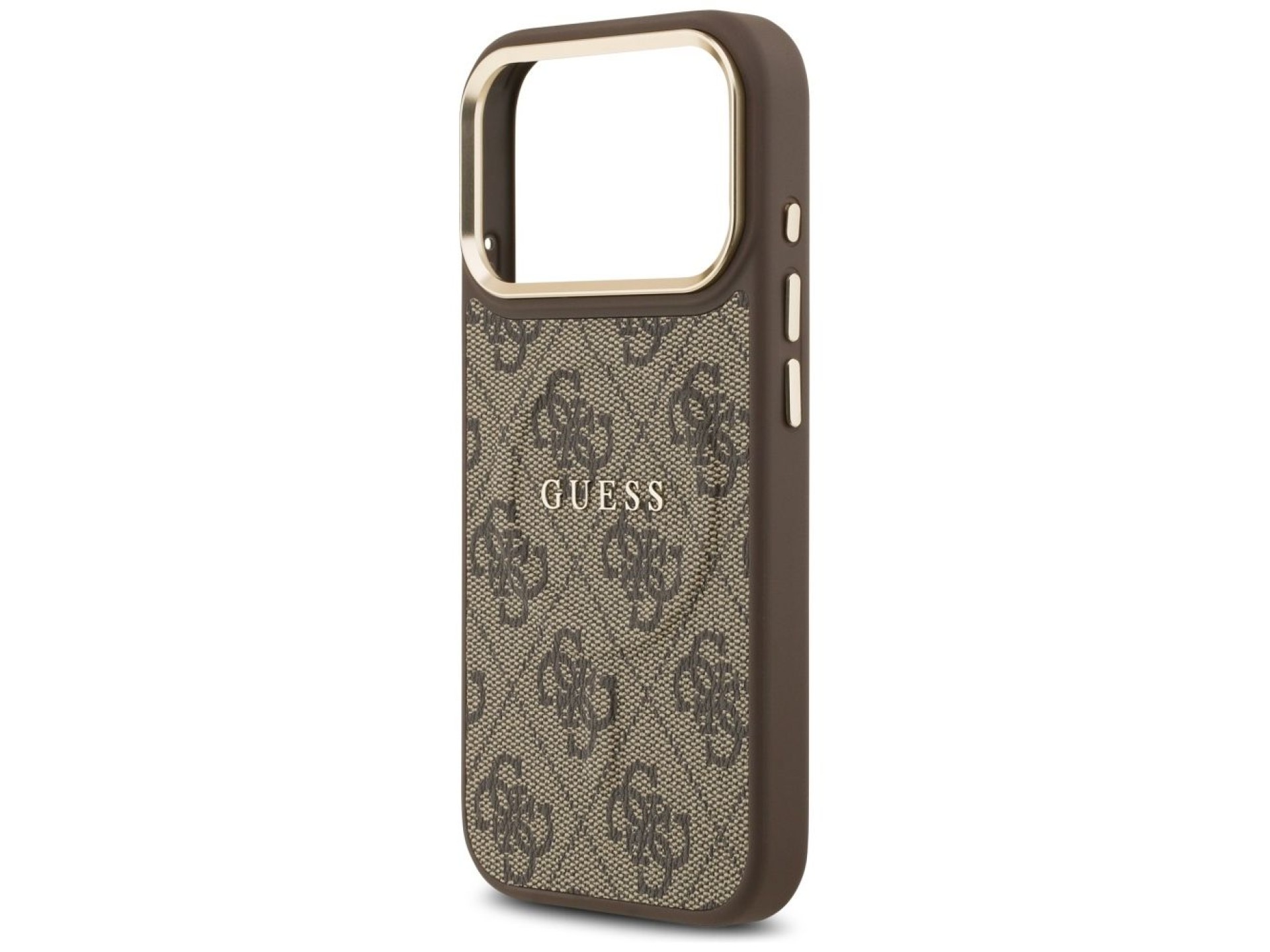 Guess 4G PU Classic Logo MagSafe Case for iPhone 17 Pro - Brown