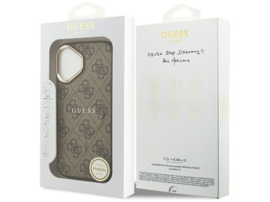 Guess 4G PU Classic Logo MagSafe Case for iPhone 17 - Brown Guess 4G PU Classic Logo MagSafe Case for iPhone 17 - Brown