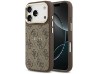 Guess 4G PU Classic Logo MagSafe Case for iPhone 17 Pro - Brown