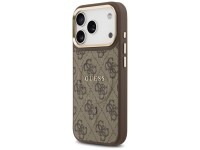 Guess 4G PU Classic Logo MagSafe Case for iPhone 17 Pro - Brown