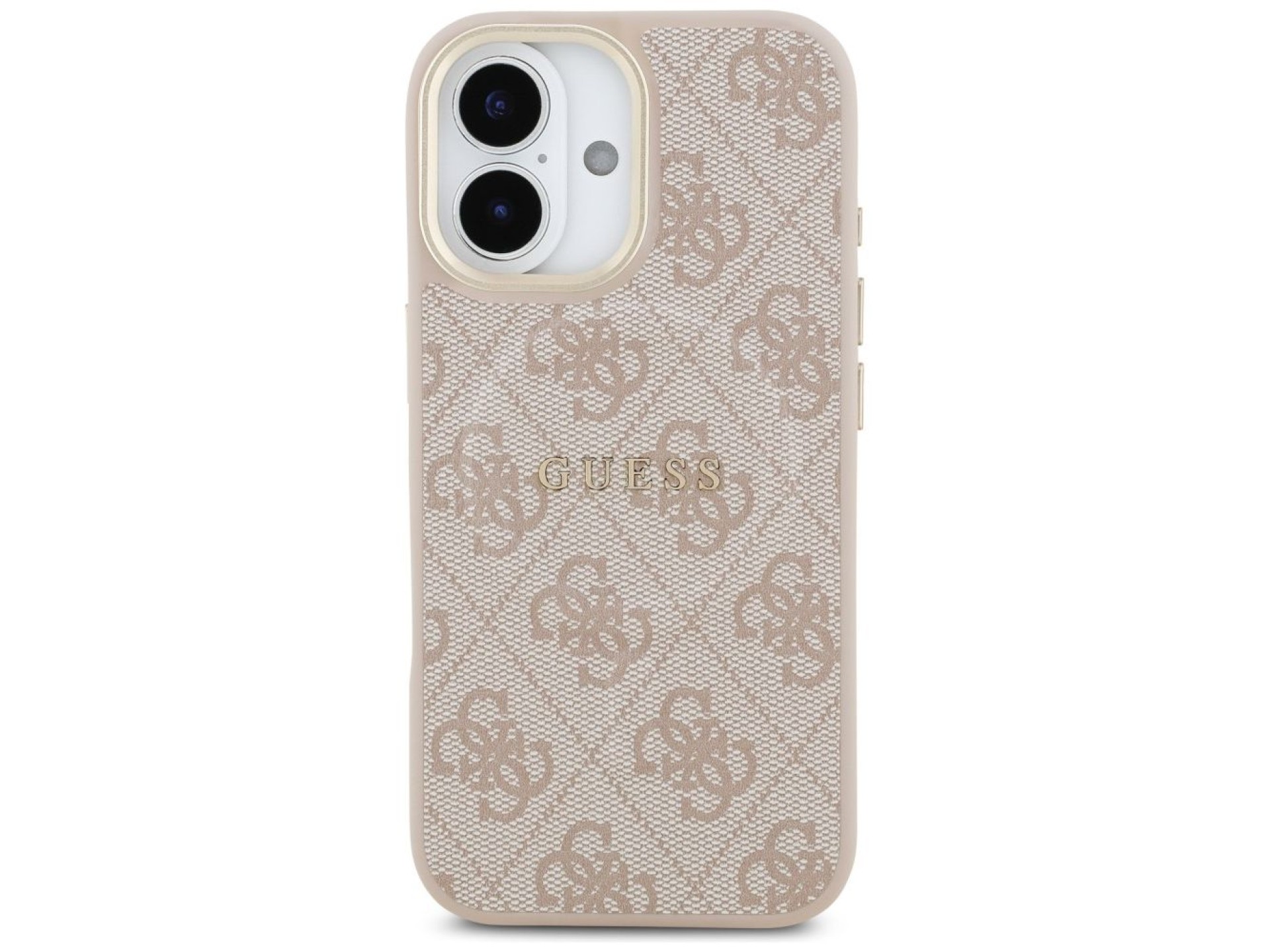 Capa Guess 4G PU Classic Logo MagSafe para iPhone 17 - Rosa