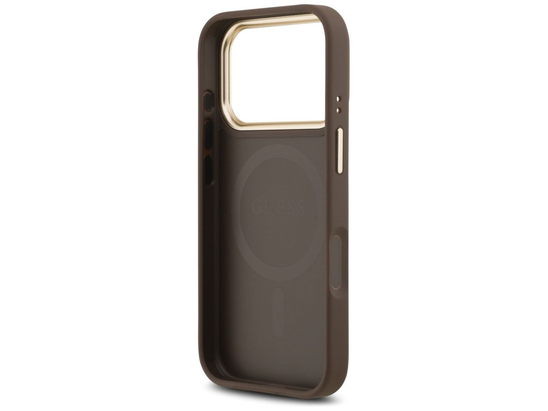 Guess 4G PU Classic Logo MagSafe Case for iPhone 17 Pro - Brown