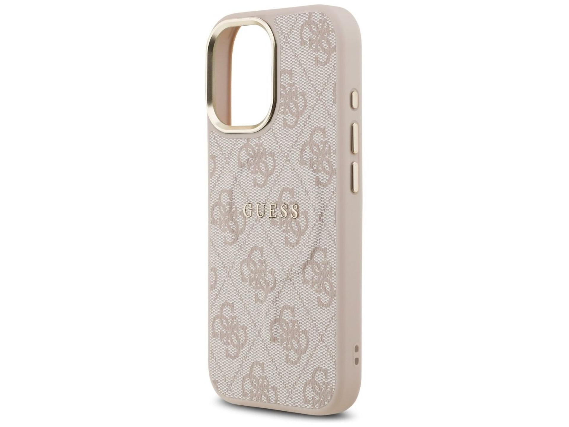 Capa Guess 4G PU Classic Logo MagSafe para iPhone 17 - Rosa