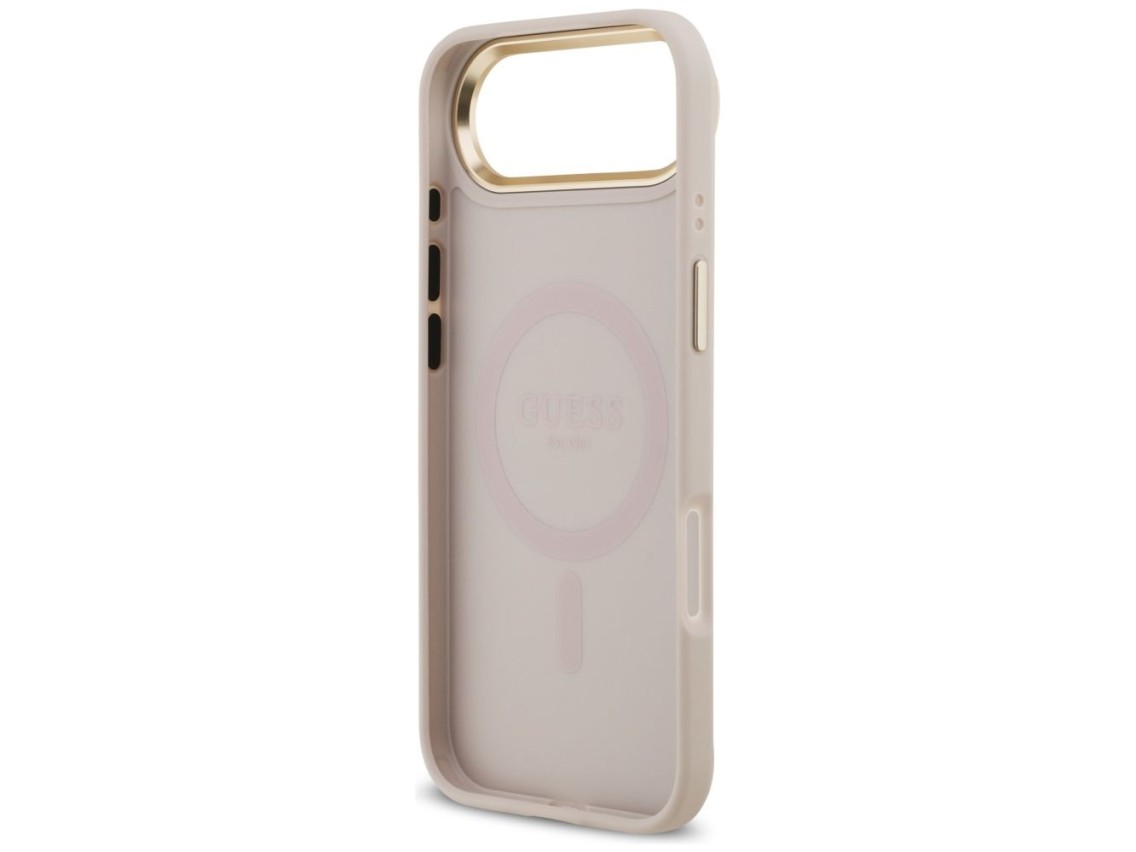 Guess 4G PU Classic Logo MagSafe Case for iPhone 17 Air - Pink