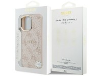 Capa Guess 4G PU Classic Logo MagSafe para iPhone 17 - Rosa Capa Guess 4G PU Classic Logo MagSafe para iPhone 17 - Rosa