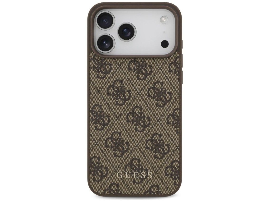 Guess 4G Classic Case for iPhone 17 Pro Max - Brown