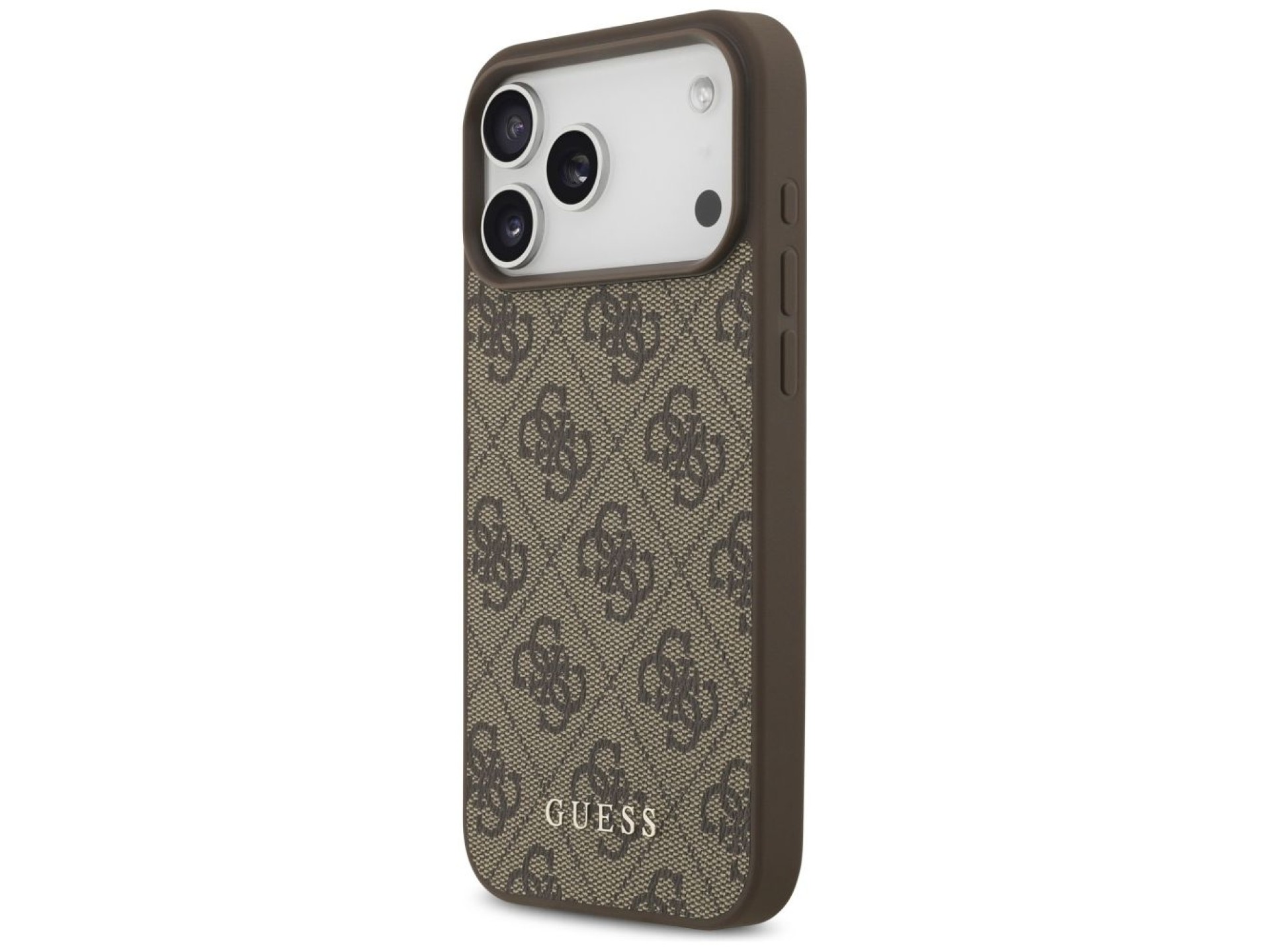 Guess 4G Classic Case for iPhone 17 Pro Max - Brown