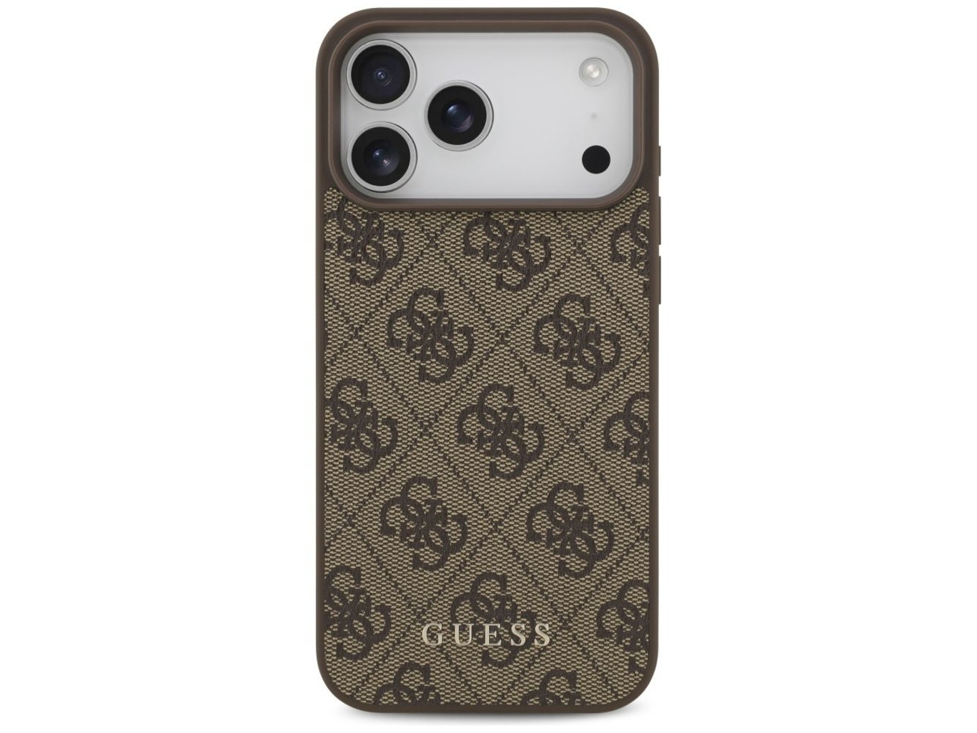 Guess 4G Classic Case for iPhone 17 Pro Max - Brown
