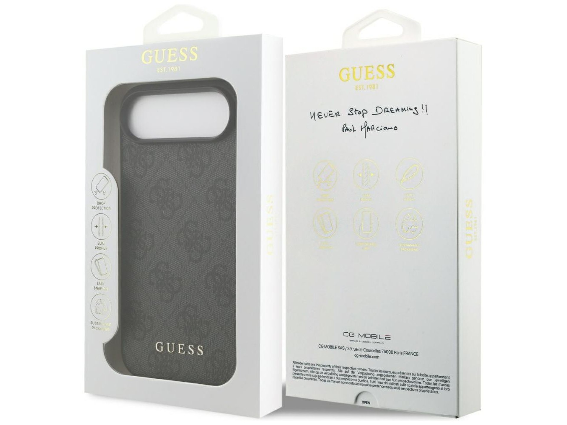 Funda Guess 4G Classic para iPhone 17 Air - negra