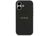 Capa Guess Granulada com Anel e MagSafe para iPhone 17 - preta Capa Guess Granulada com Anel e MagSafe para iPhone 17 - preta