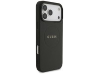 Guess Grained Ring MagSafe case for iPhone 17 Pro Max - black Guess Grained Ring MagSafe case for iPhone 17 Pro Max - black