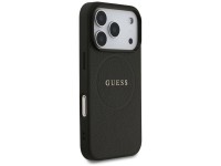 Guess Grained Ring MagSafe case for iPhone 17 Pro - black