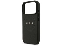 Guess Grained Ring MagSafe case for iPhone 17 Pro - black