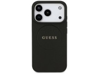 Guess Grained Ring MagSafe case for iPhone 17 Pro - black