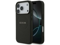 Guess Grained Ring MagSafe case for iPhone 17 Pro - black