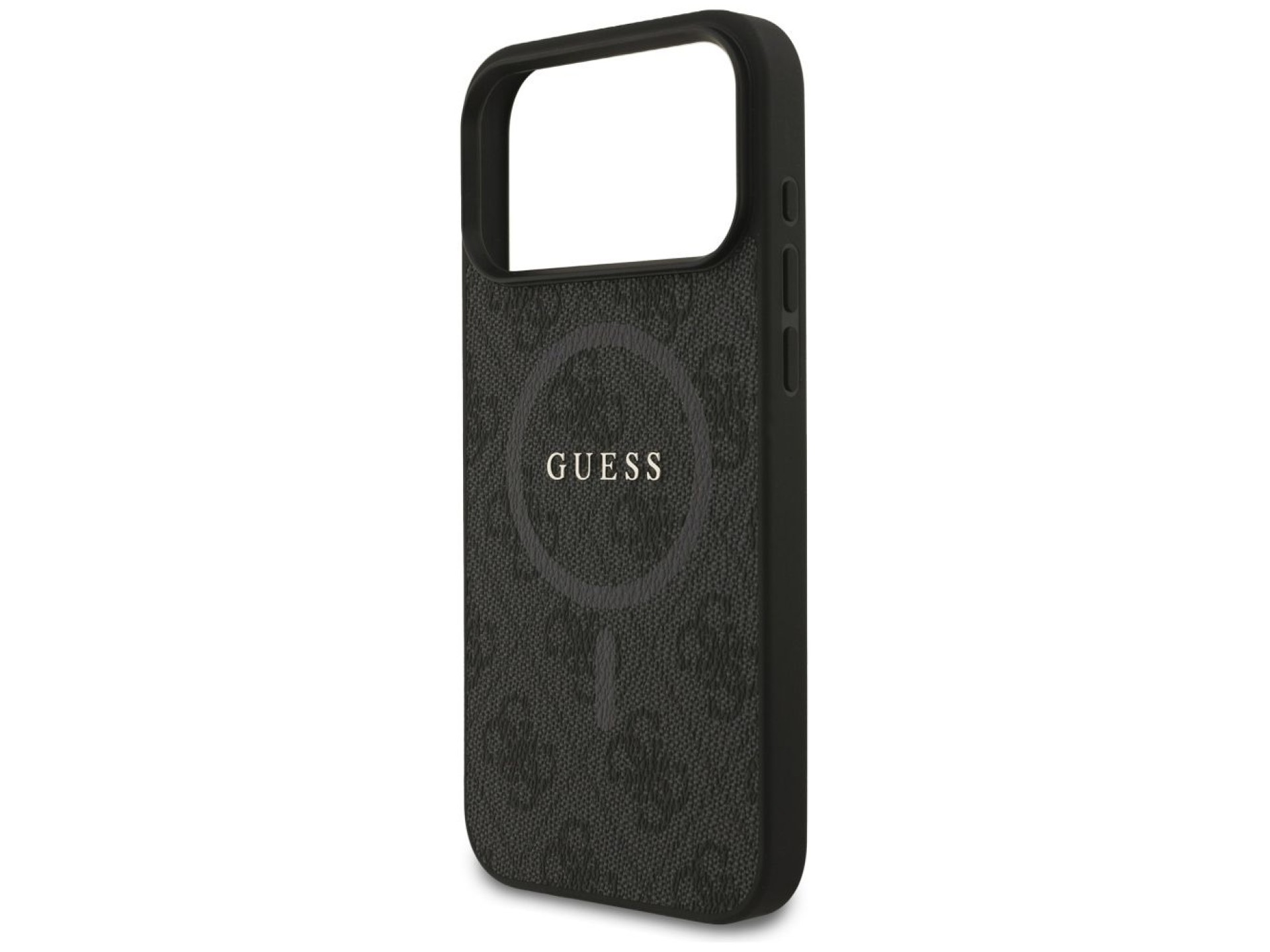 Capa Guess 4G Ring Classic Logo MagSafe para iPhone 17 Pro Max - preta
