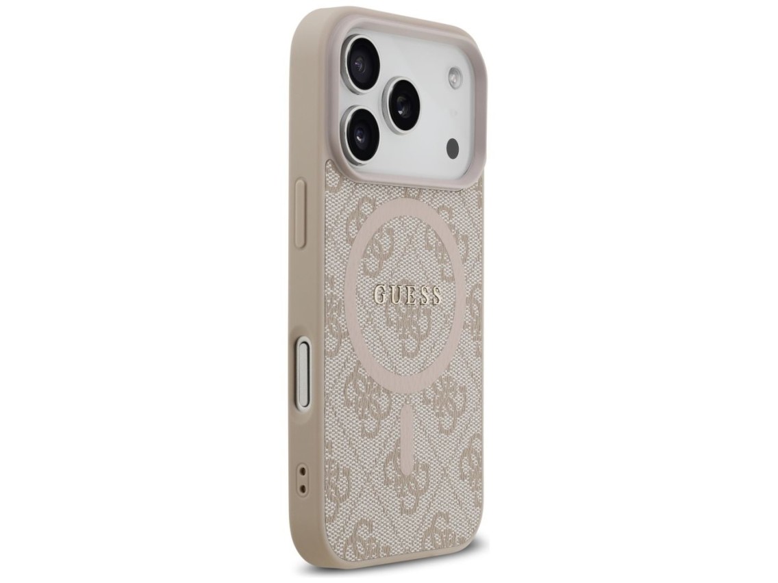 Guess 4G Ring Classic Logo MagSafe Case for iPhone 17 Pro - Pink