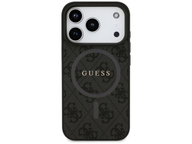 Capa Guess 4G Ring Classic Logo MagSafe para iPhone 17 Pro - preta Capa Guess 4G Ring Classic Logo MagSafe para iPhone 17 Pro - preta