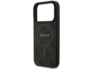 Capa Guess 4G Ring Classic Logo MagSafe para iPhone 17 Pro - preta Capa Guess 4G Ring Classic Logo MagSafe para iPhone 17 Pro - preta