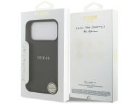 Guess Grained Ring MagSafe case for iPhone 17 Pro Max - black Guess Grained Ring MagSafe case for iPhone 17 Pro Max - black